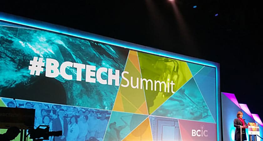 Stage at BC Tech Summit