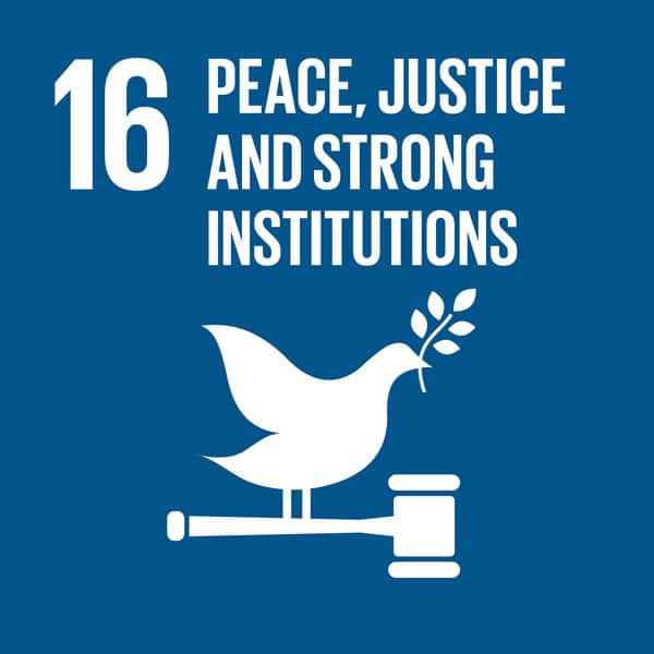 SDG Goal 16 - Peace, Justice and Strong Institutions
